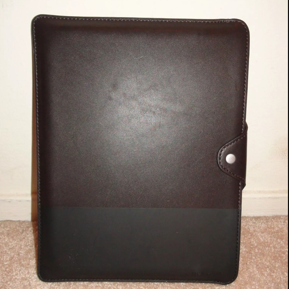 NWOT Jack Spade Leather iPad Case